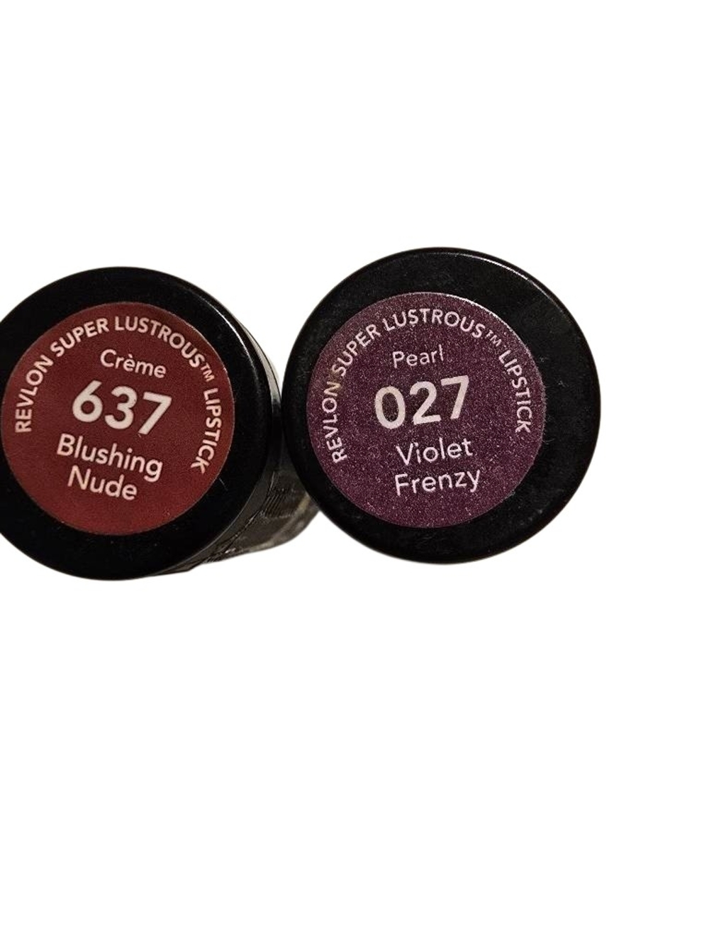 Revlon Super Lustrous Lipstick Duo — Blushing Nude (637) & Violet Frenzy (027)